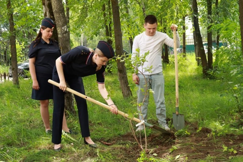 Полицейские г.о. Воскресенск приняли участие в акции «Сад памяти»