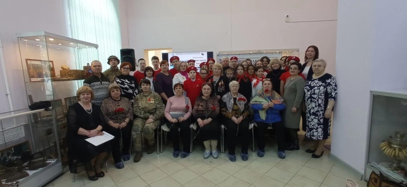 В Воскресенске прошел патриотический час «Герои среди нас» для юнармейцев и школьников