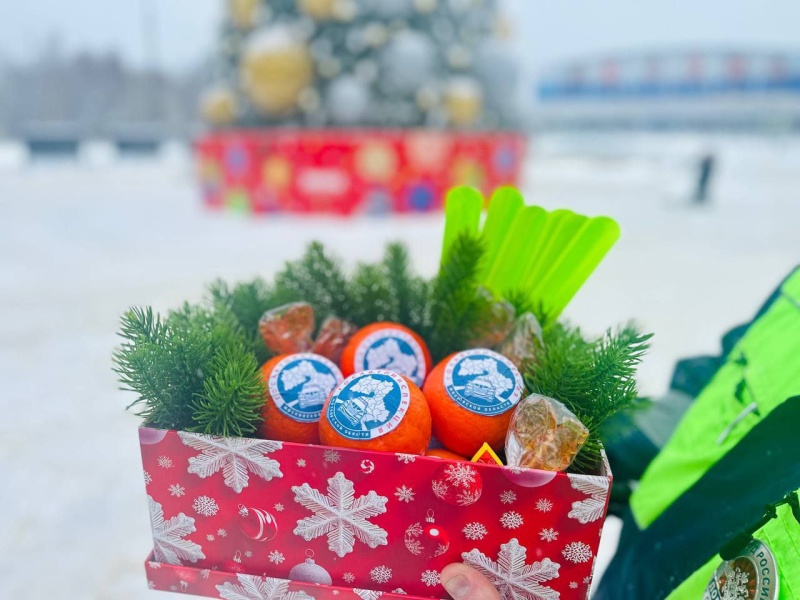 Водителей и пассажиров в Воскресенске поздравили с Новым годом