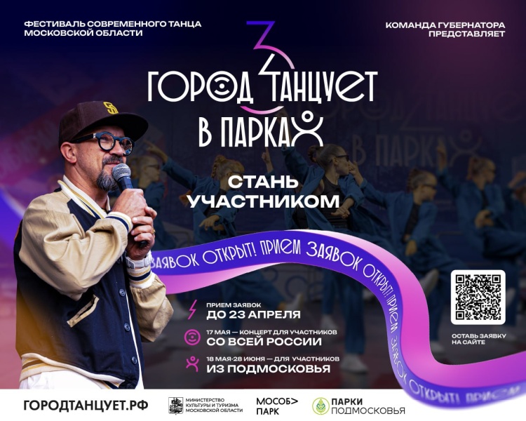 В парках Подмосковья пройдёт фестиваль современного танца 