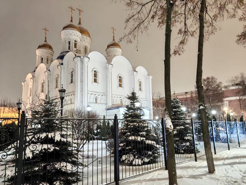 На территории Иерусалимского храма в Воскресенске обновили наружное освещение  