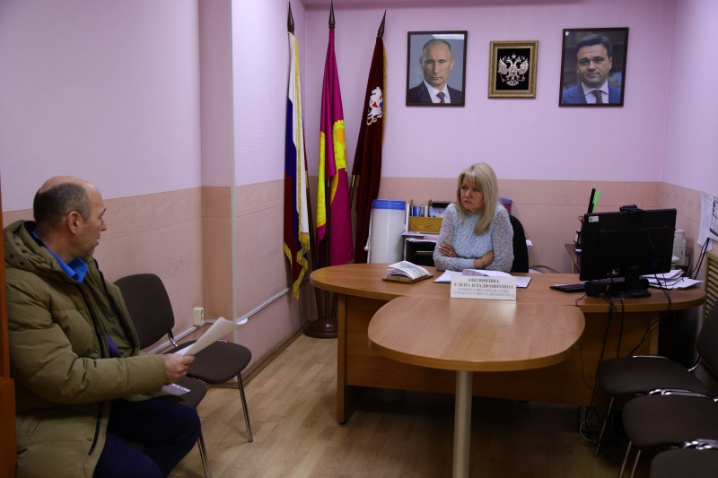 На приёме у первого заместителя главы 