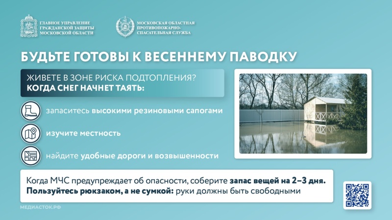 Будьте готовы к весеннему паводку! 
