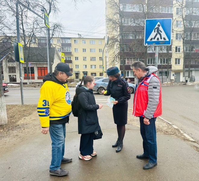 Госавтоинспекция провела в Воскресенске профилактическое мероприятие для пешеходов 