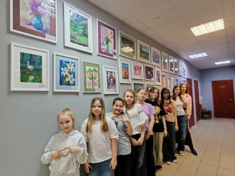 В Воскресенске открылась выставка детских работ «Весеннее настроение»