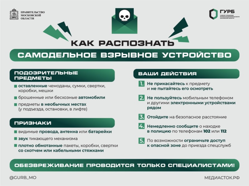 Как распознать самодельное взрывное устройство