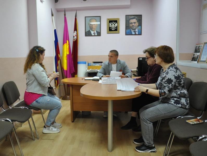 На приёме по вопросам благоустройства 