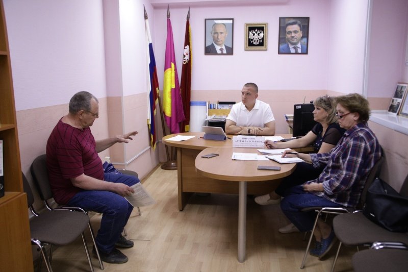 На приёме по вопросам благоустройства 