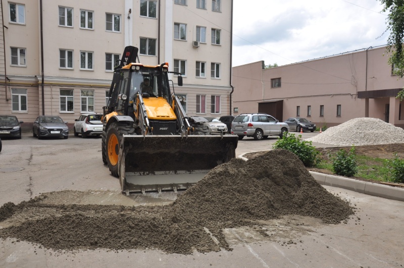 В Воскресенске продолжается благоустройство дворов