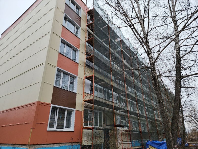 Ремонт многоквартирного дома в Воскресенске выполнен на 60%