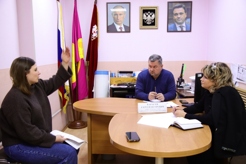 На приёме по вопросам благоустройства 