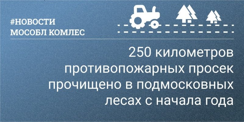 Противопожарное обустройство лесов городского округа Воскресенск 