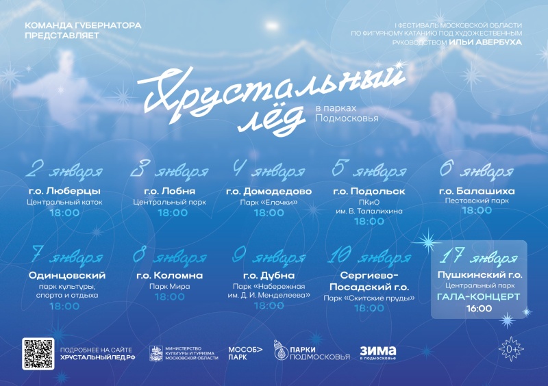 В Воскресенске пройдет первый областной фестиваль по фигурному катанию «Хрустальный лёд»